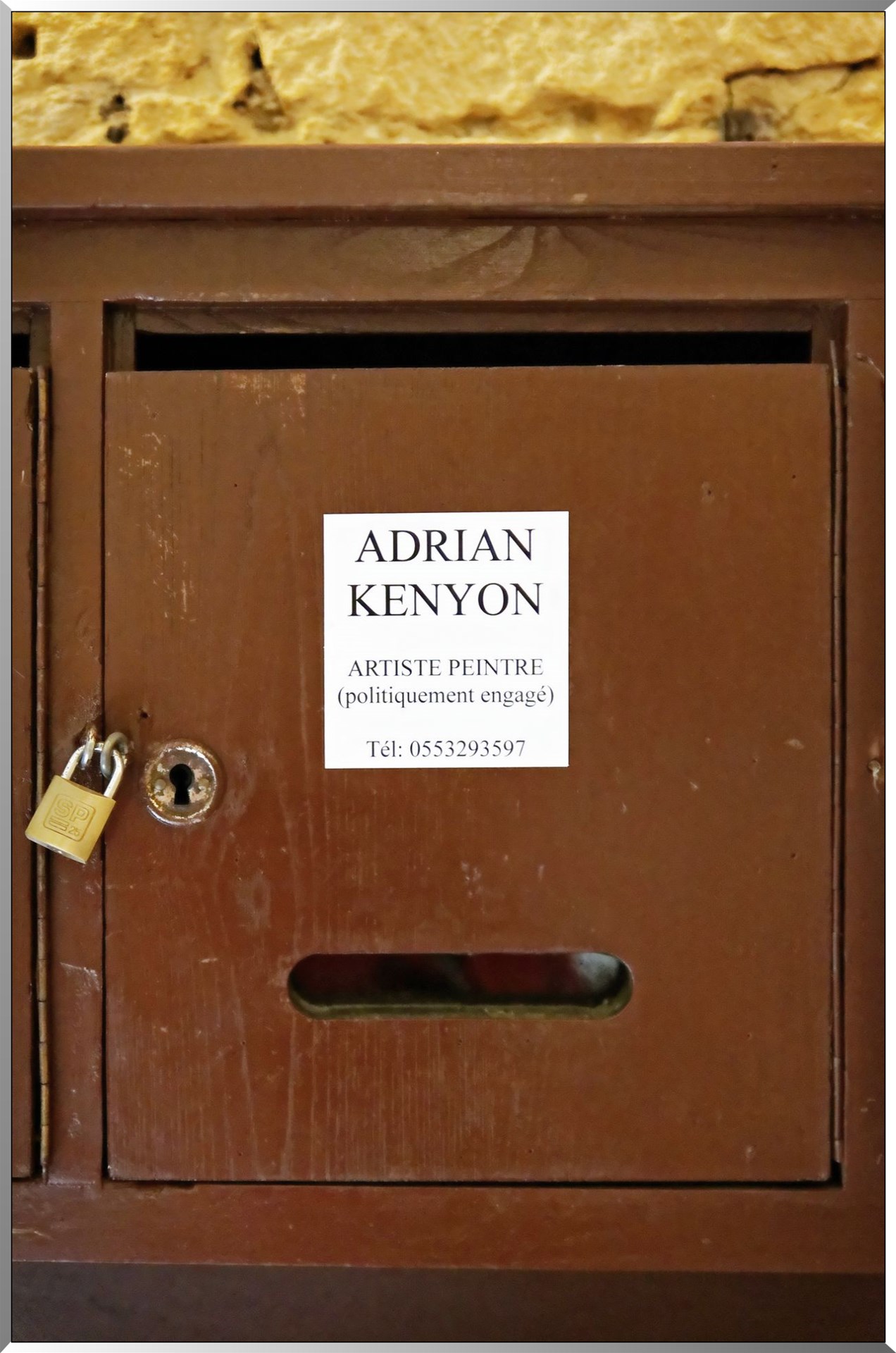 Adrian Kenyon - boite aux lettres
