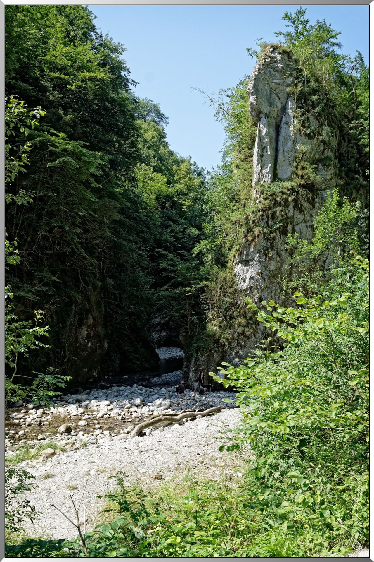 Entrée vers les gorges