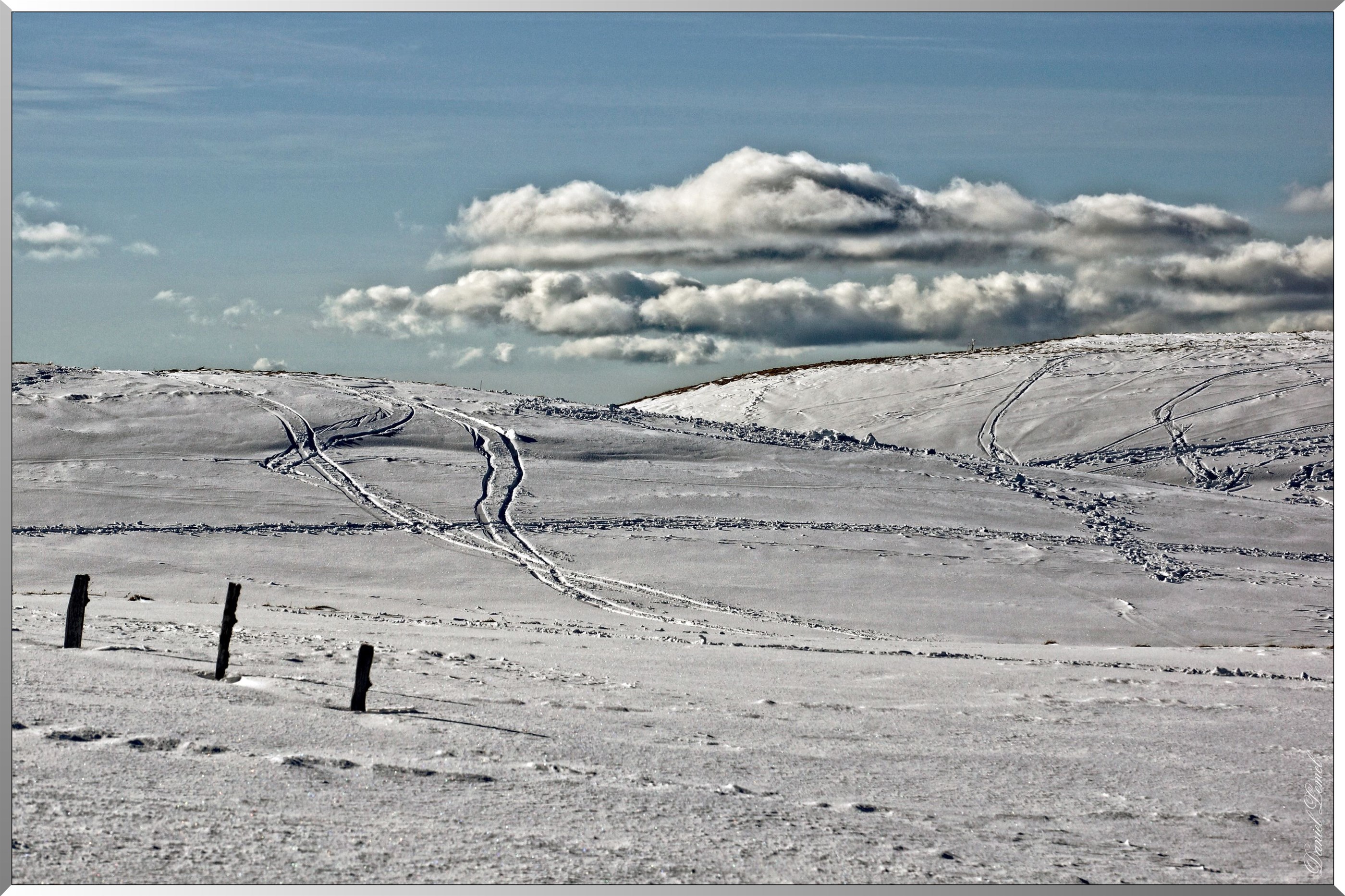 Traces de skieurs