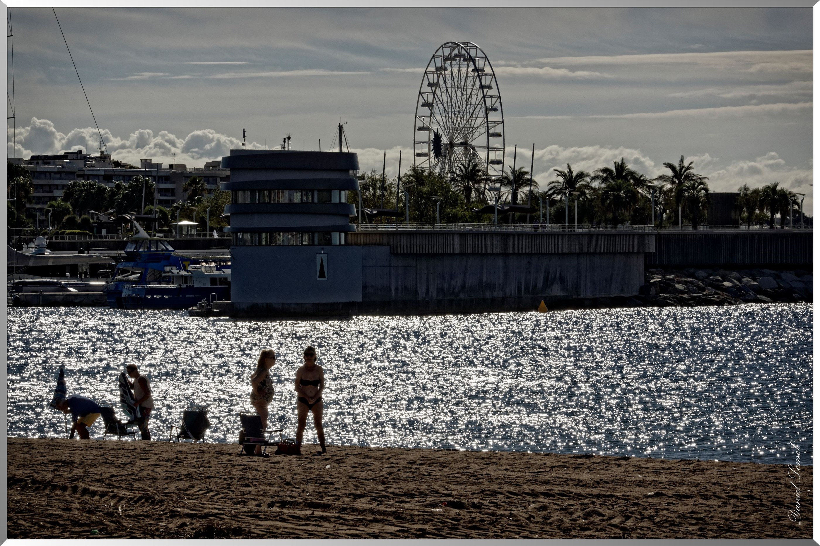 Vue de la plage de Fréjus