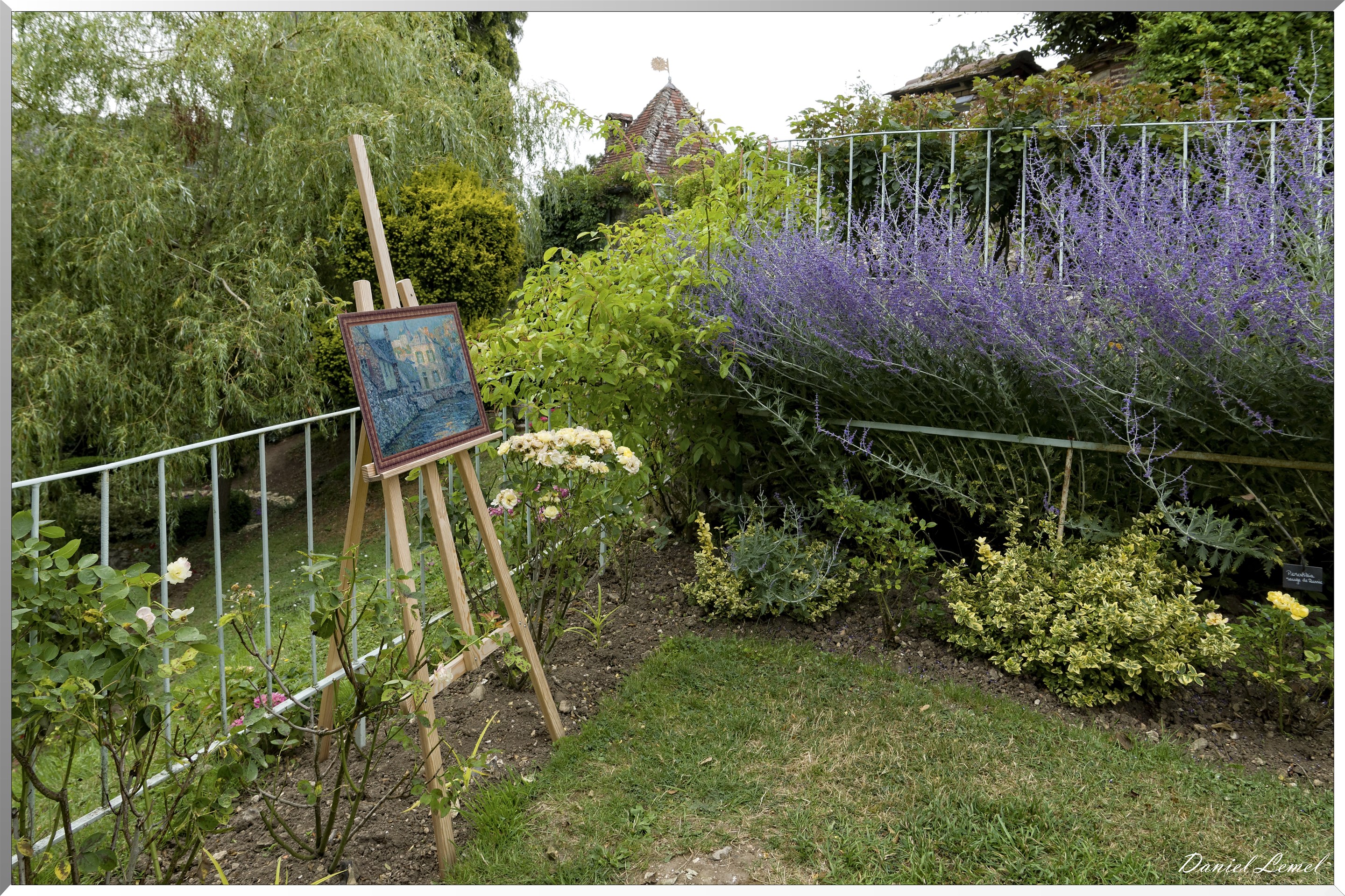 Le jardin jaune et bleu