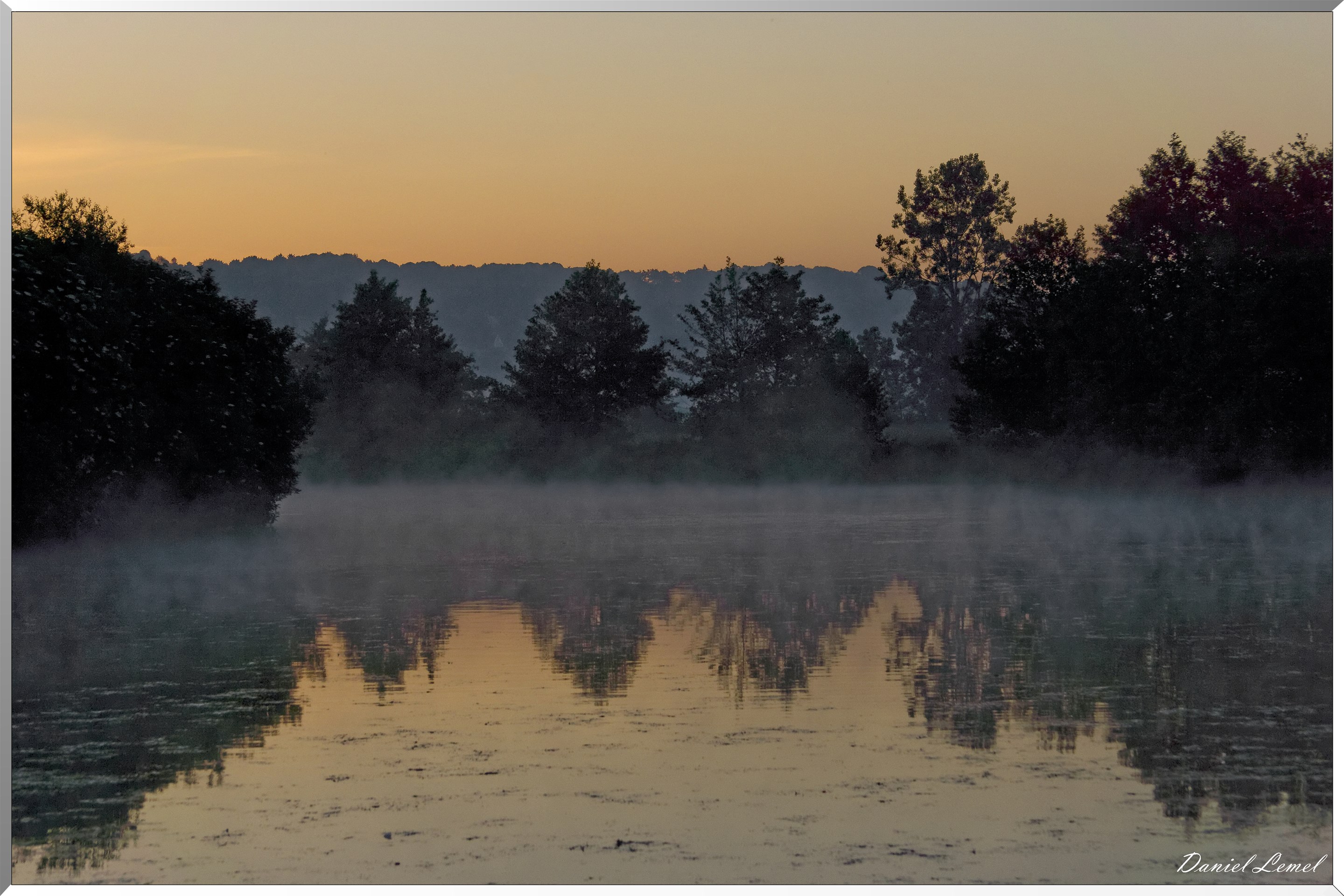 Lever de soleil sur le marais