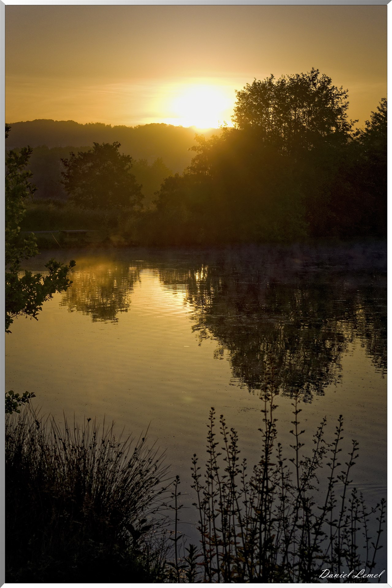 Lever de soleil sur le marais
