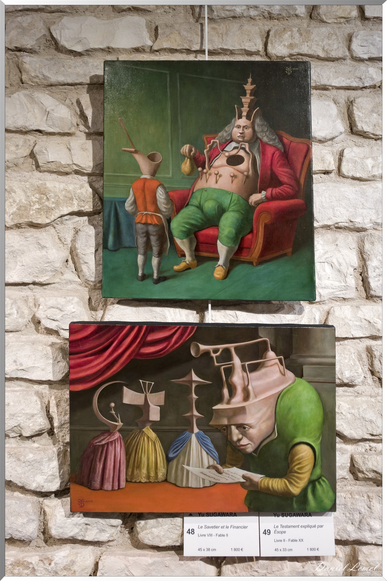 Le Savetier et le Financier - Livre VIII -Fable II"-"Le Testament expliqué par Esope - Livre II - Fable XX" - Yu Sugawara
