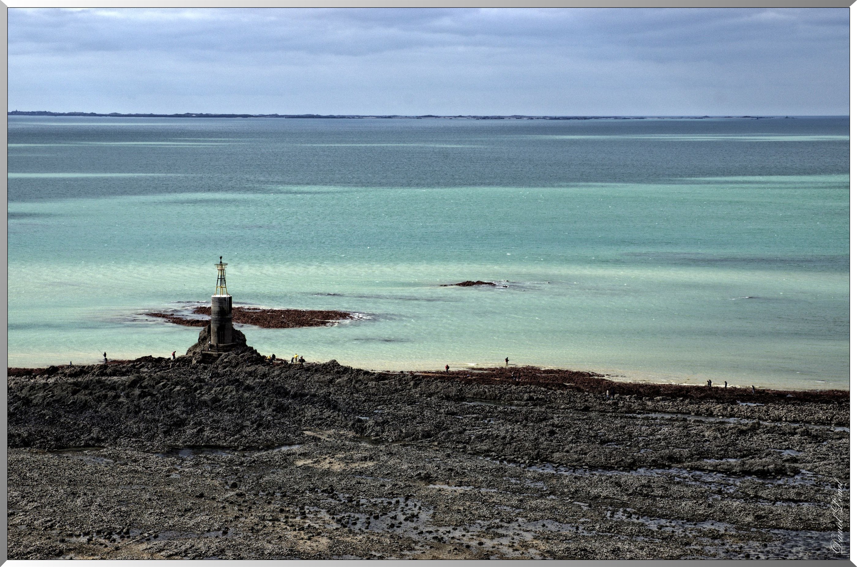 Lanterne à marée basse - Grandes marées