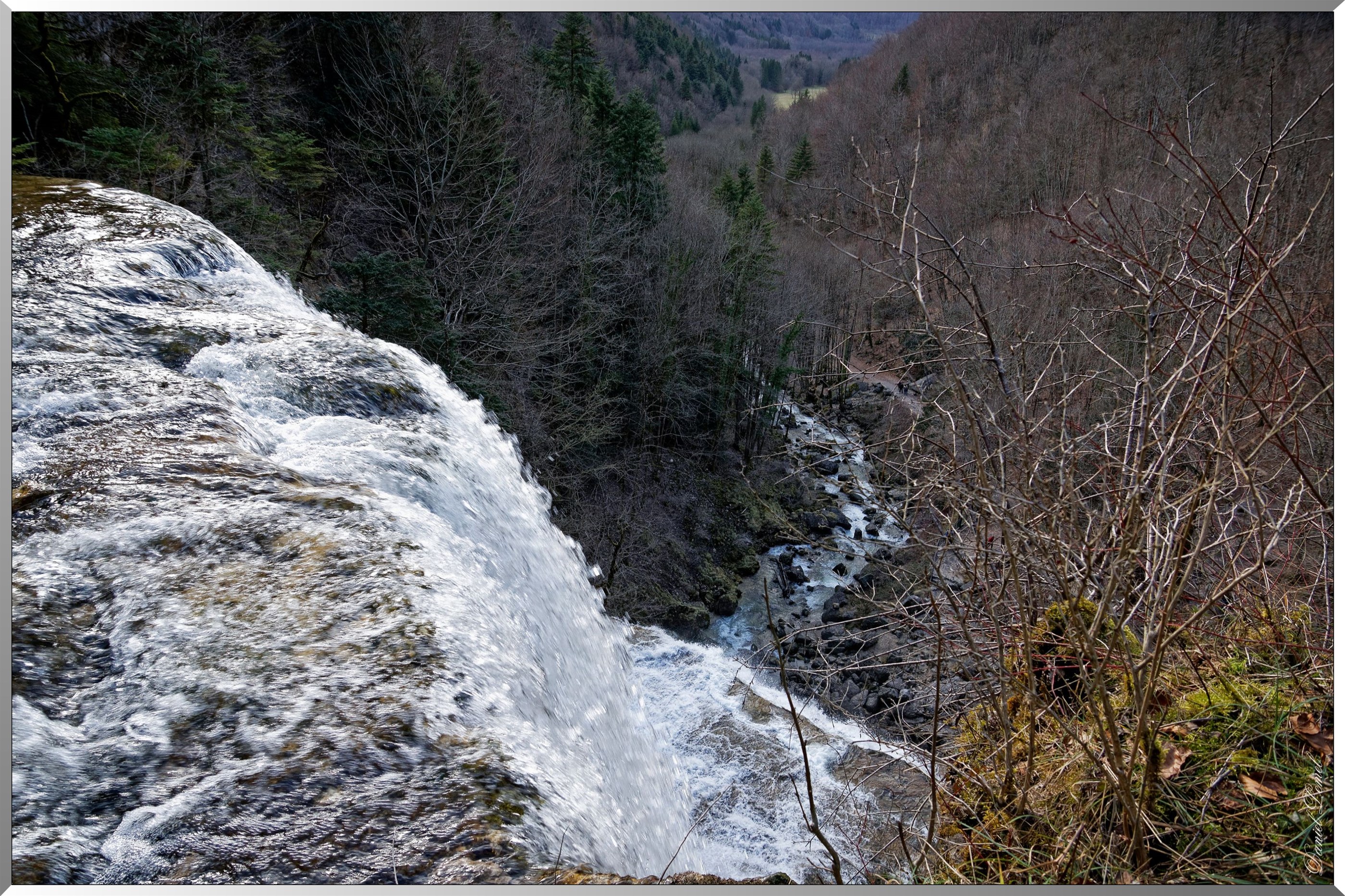Cascade de l'Eventail au sommet