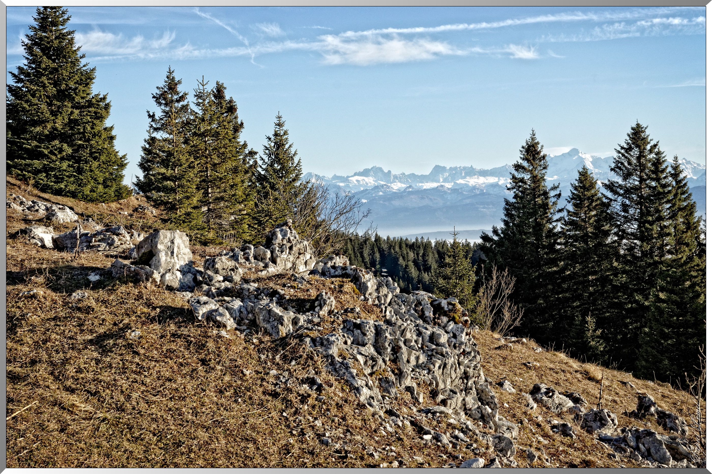 Le Mont-Blanc vu du Noirmont