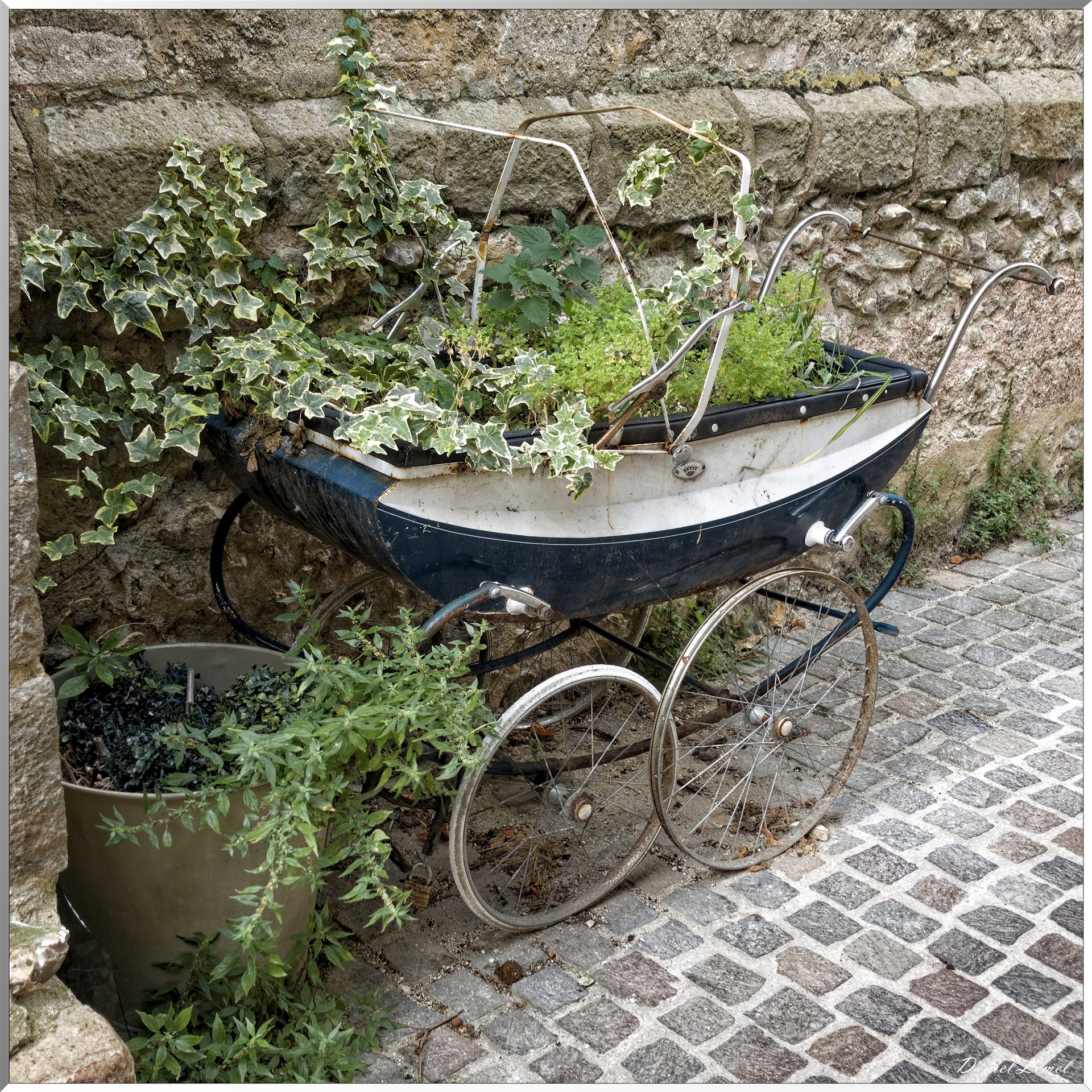 Landeau fleuri