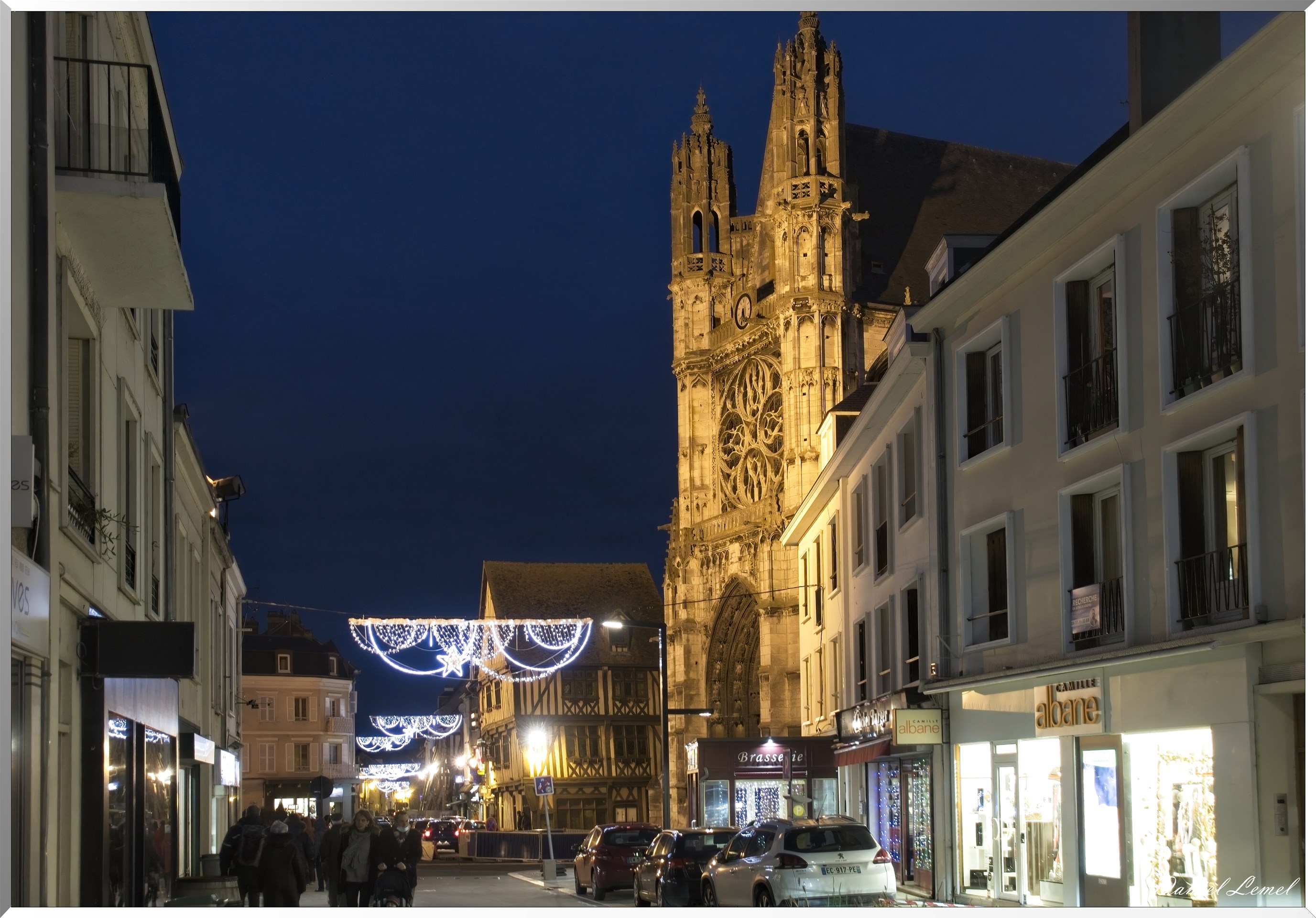 Vernon by night