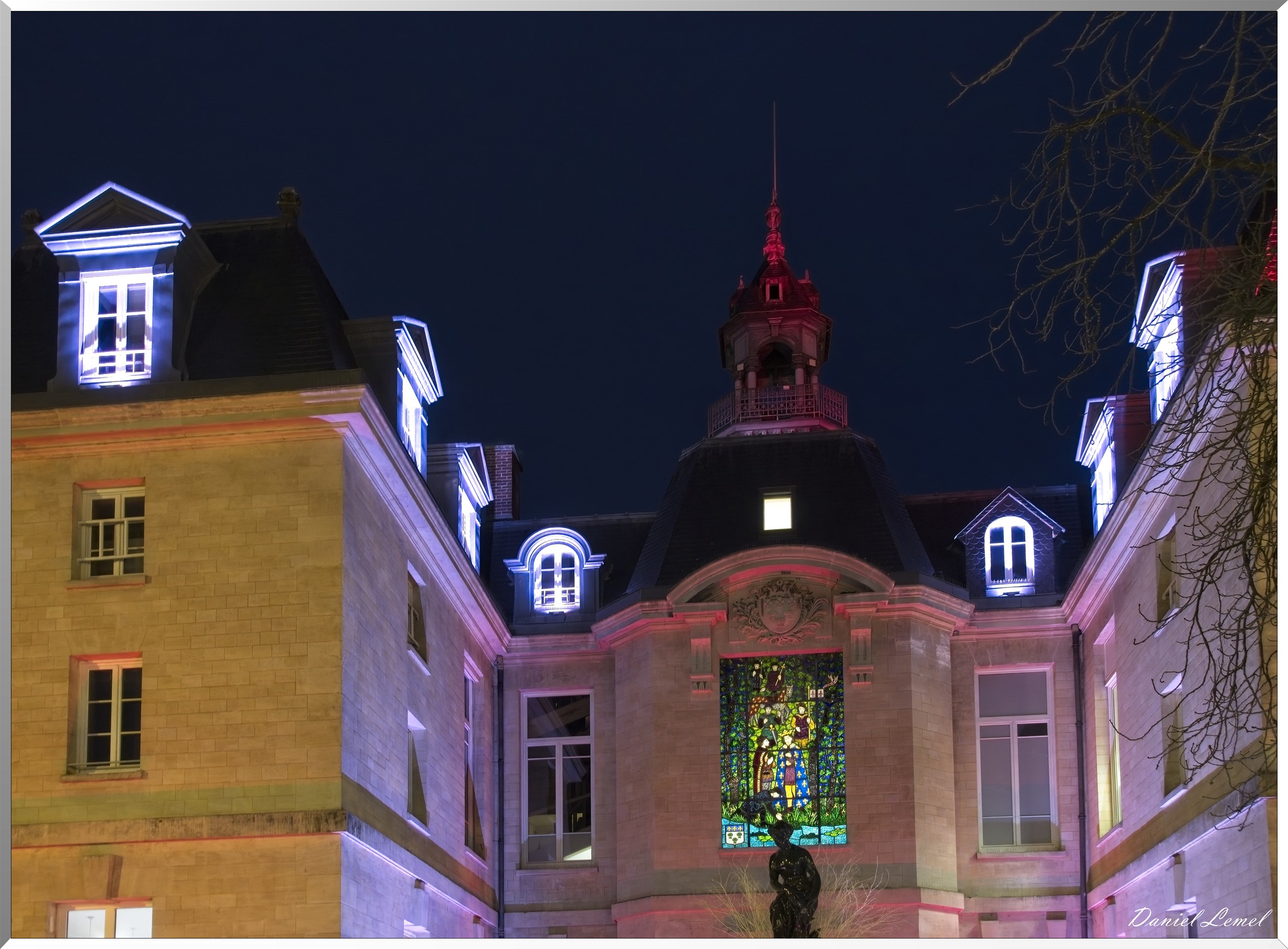 Vernon by night