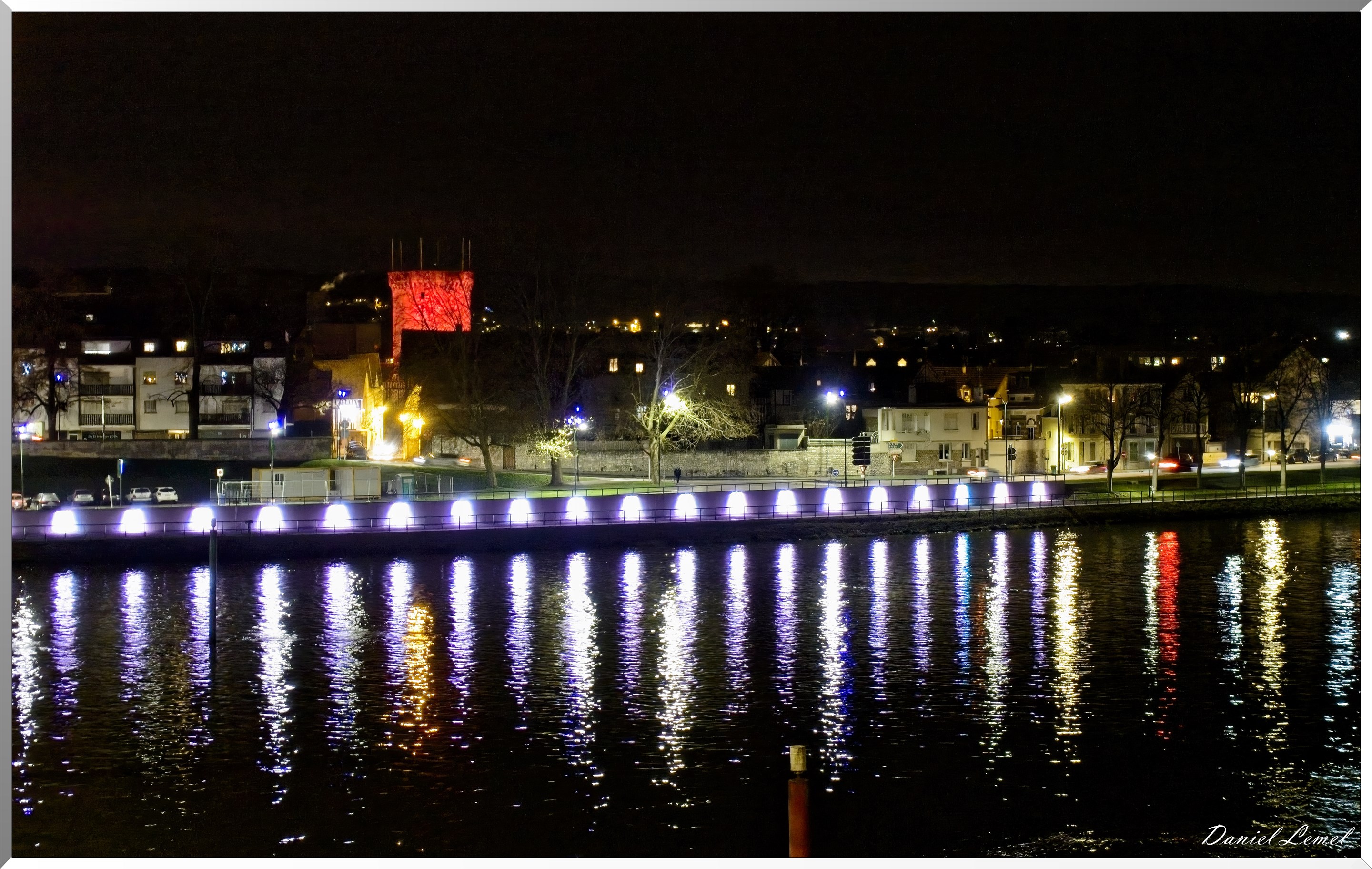 Vernon by night