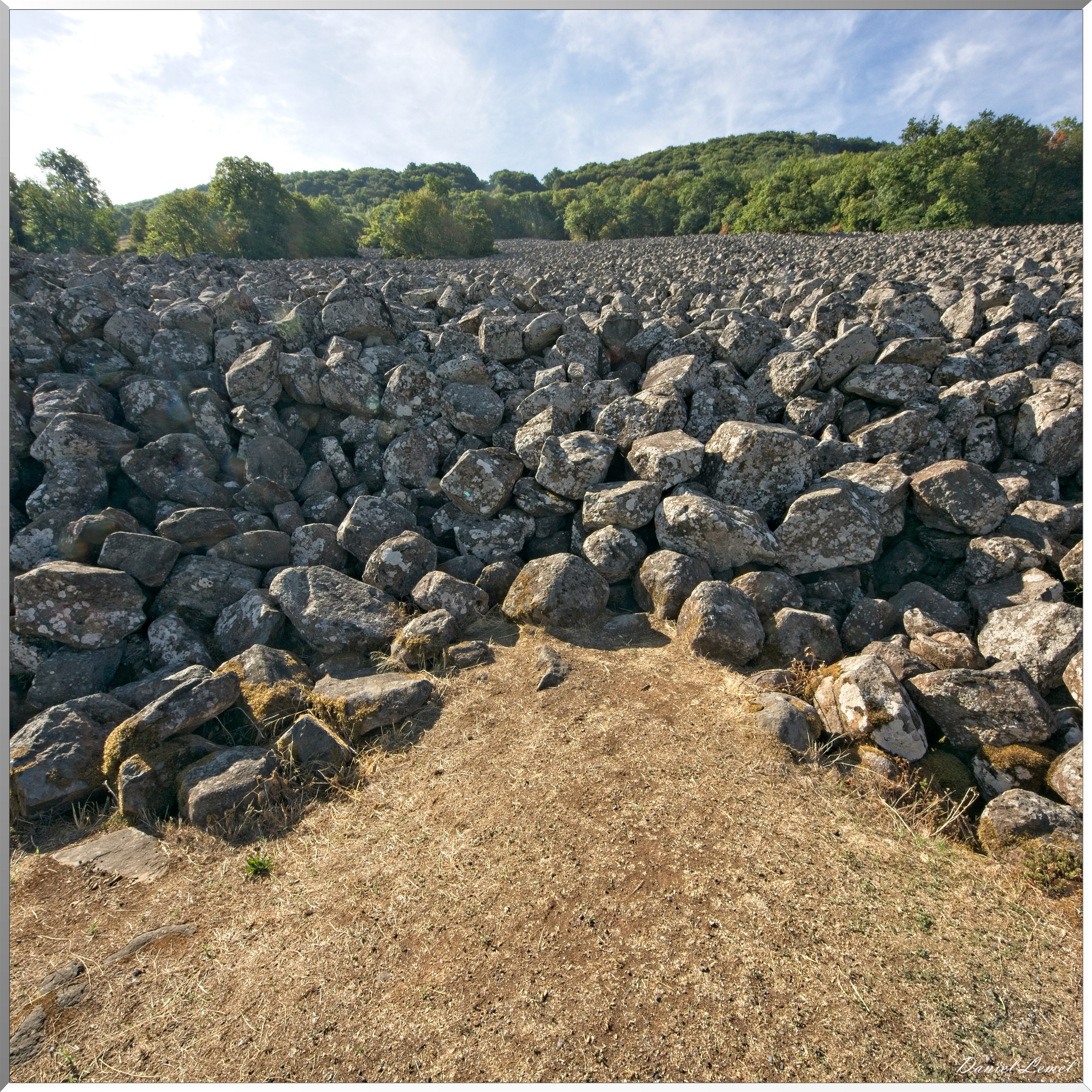 La coulée de lave de Roquelaure