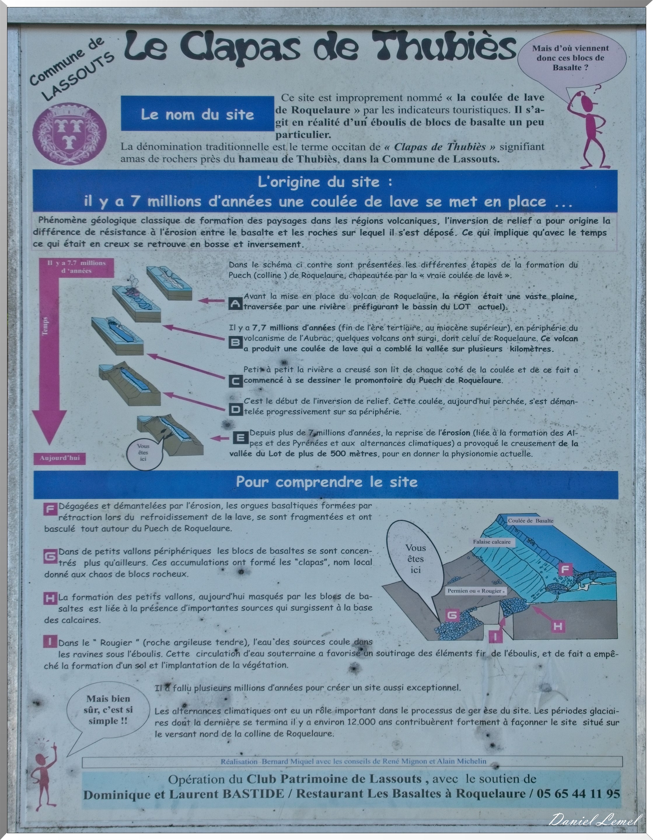 La coulée de lave de Roquelaure