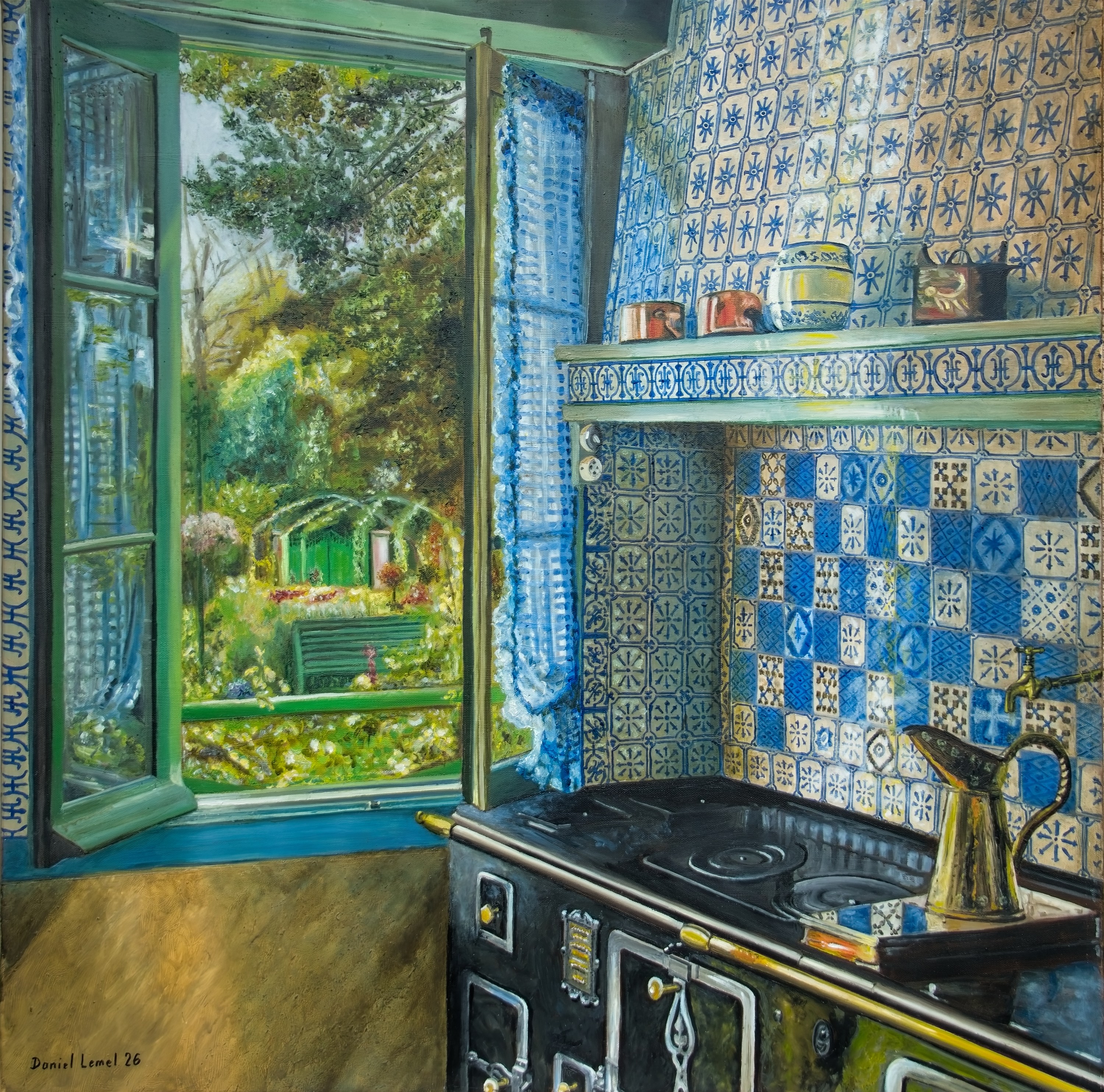 Cuisine de la maison de Claude Monet - Giverny - (Eure)
