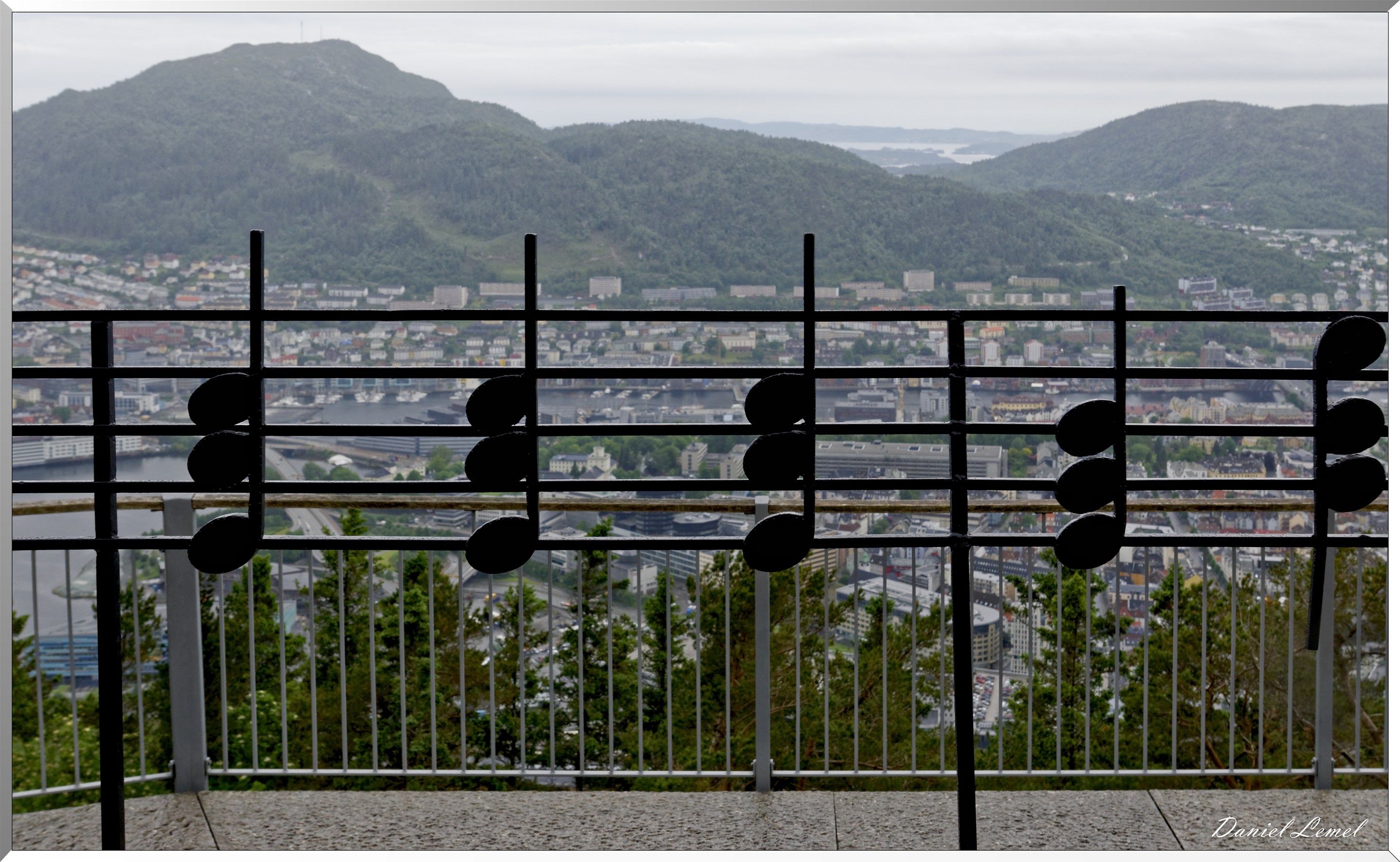 Vue de Bergen sur le Mont  Floyen