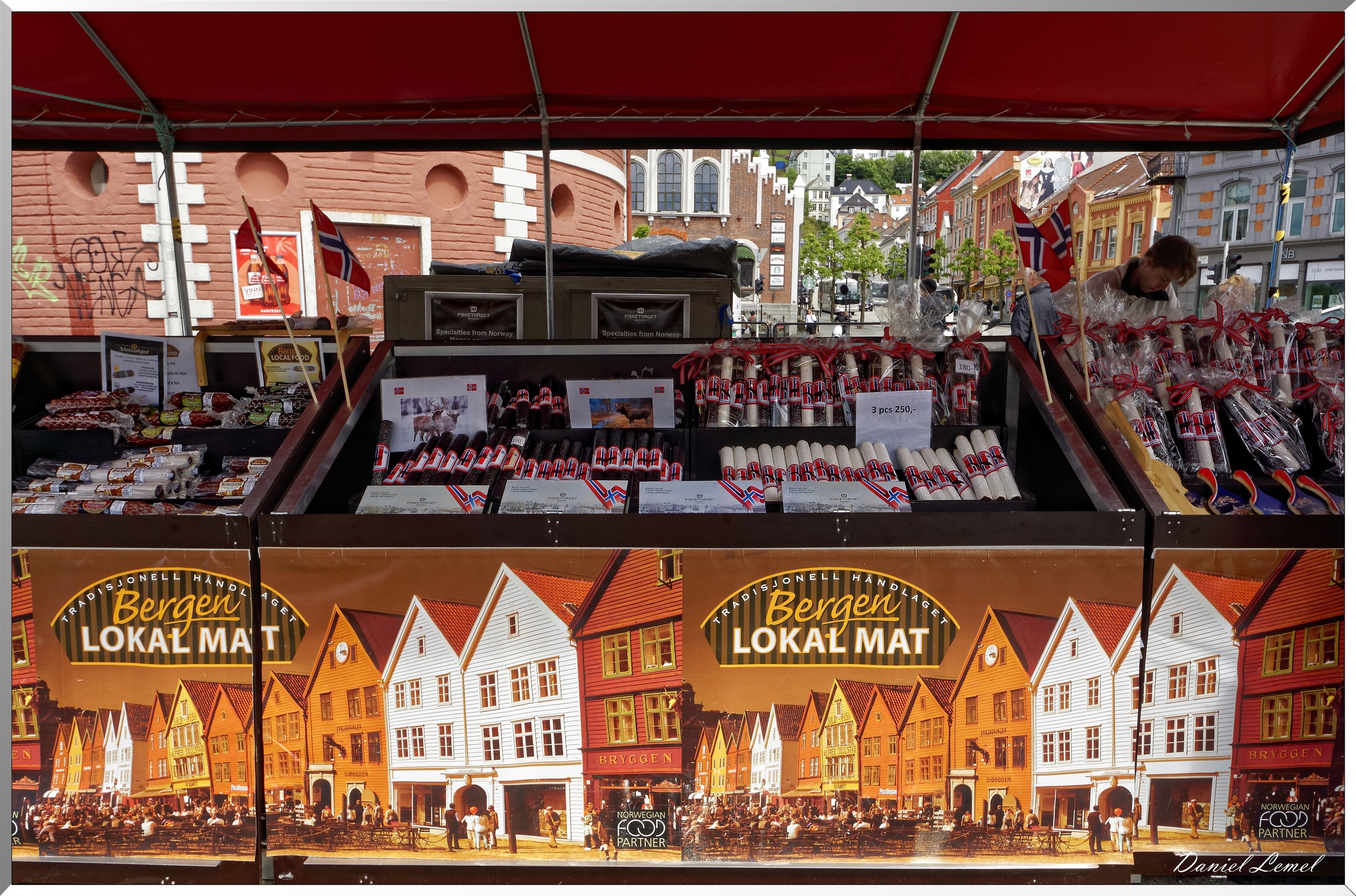 Vente produits locaux sur le marché