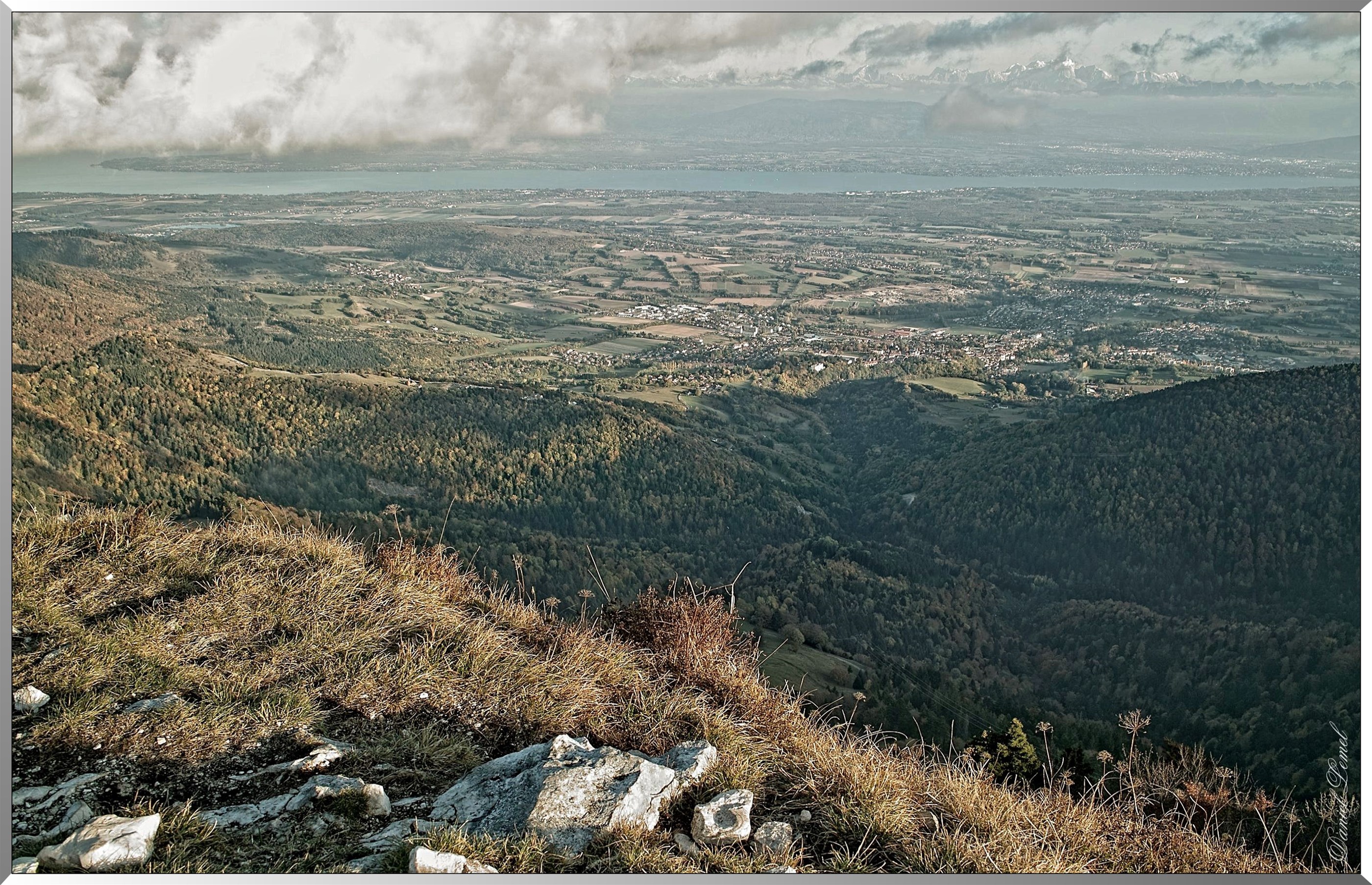 Vue du lac Léman. Petit-Montrond