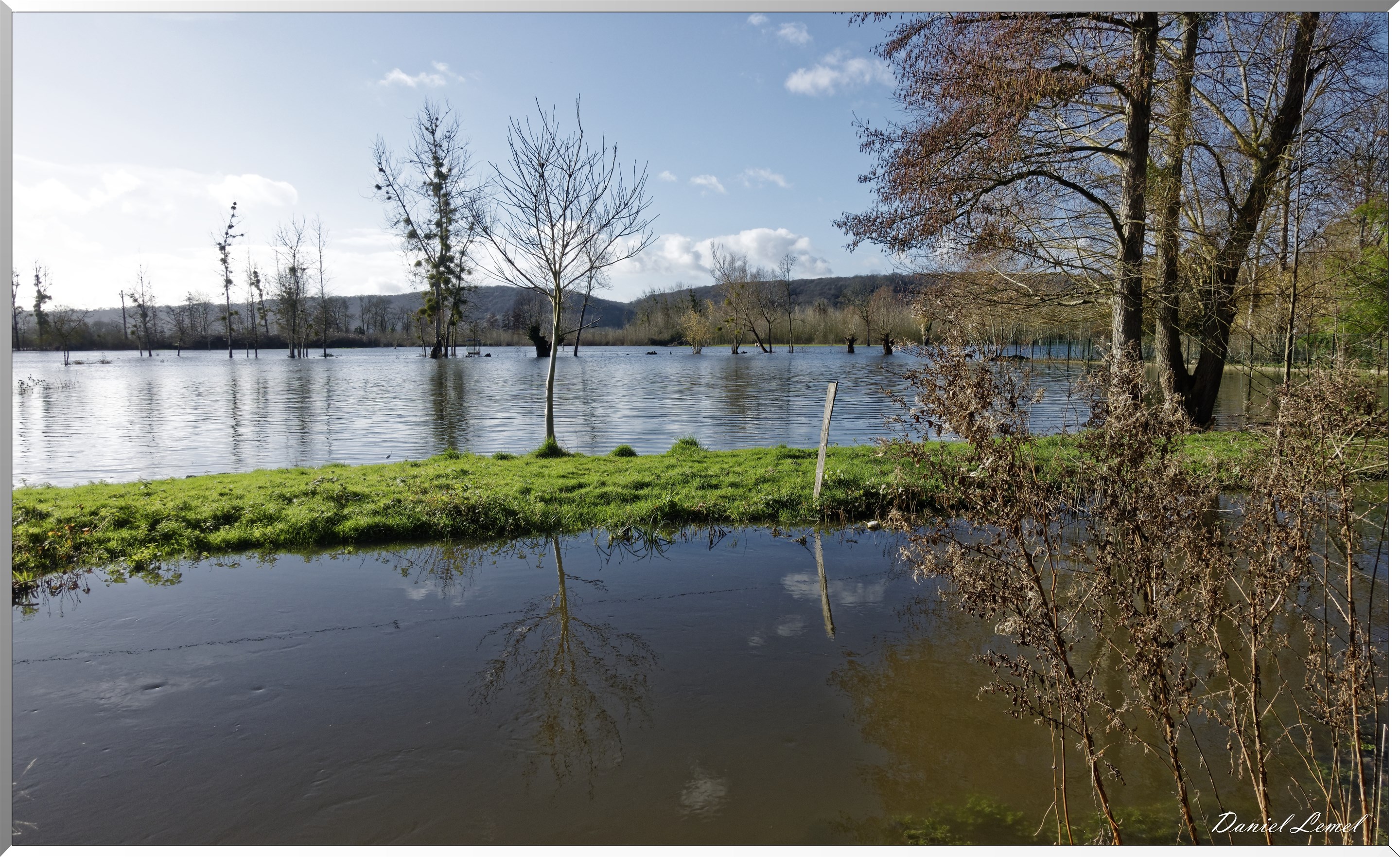 Champs inondés à Limetz-Villez