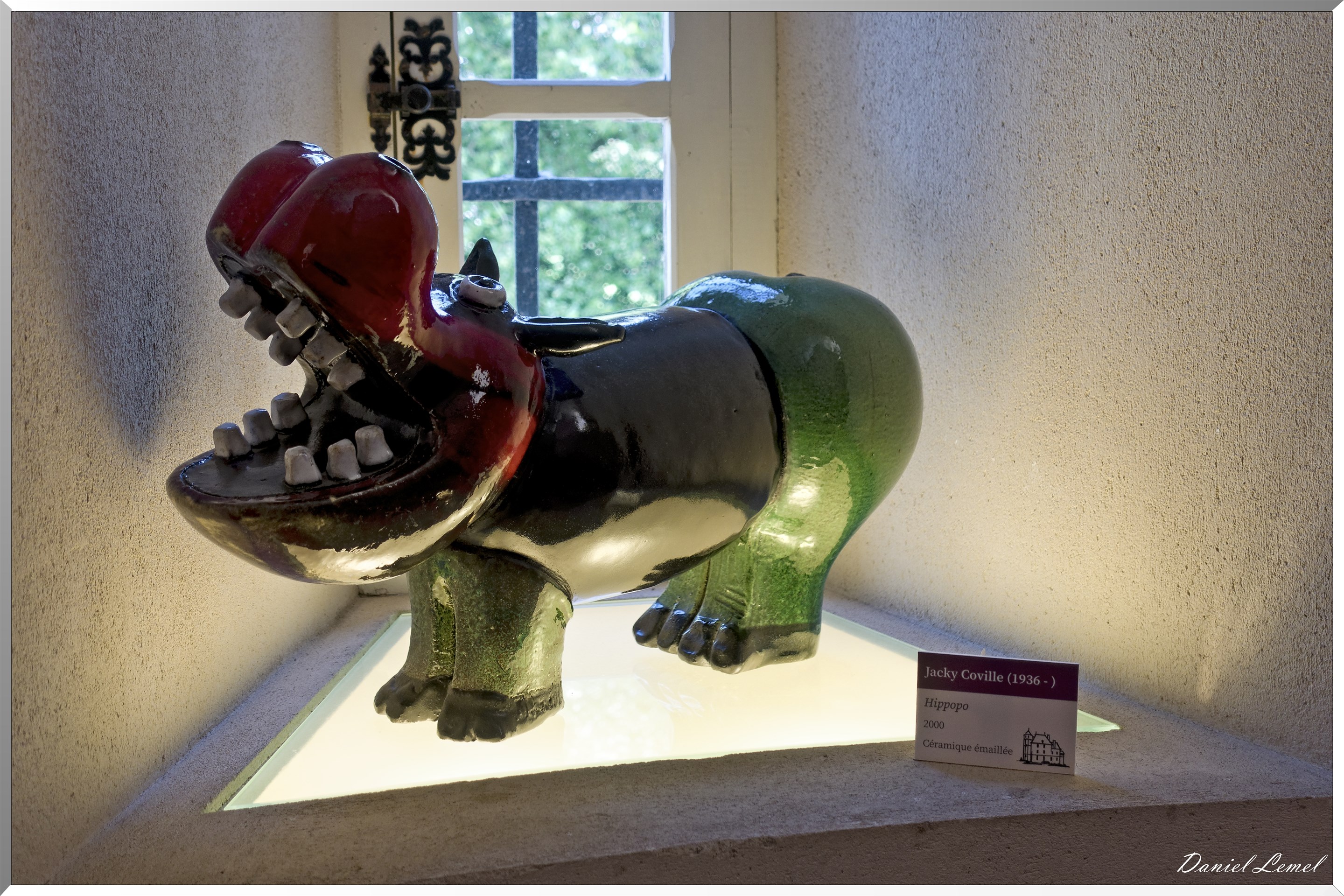 Céramique émaillée "Hippopo" - Jacky Coville - 1936