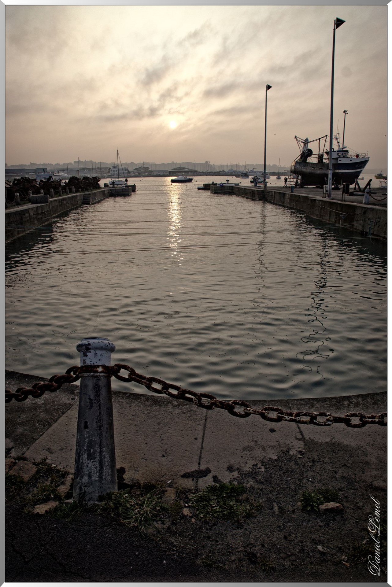 cale de Radoub à marée haute aux grandes marées