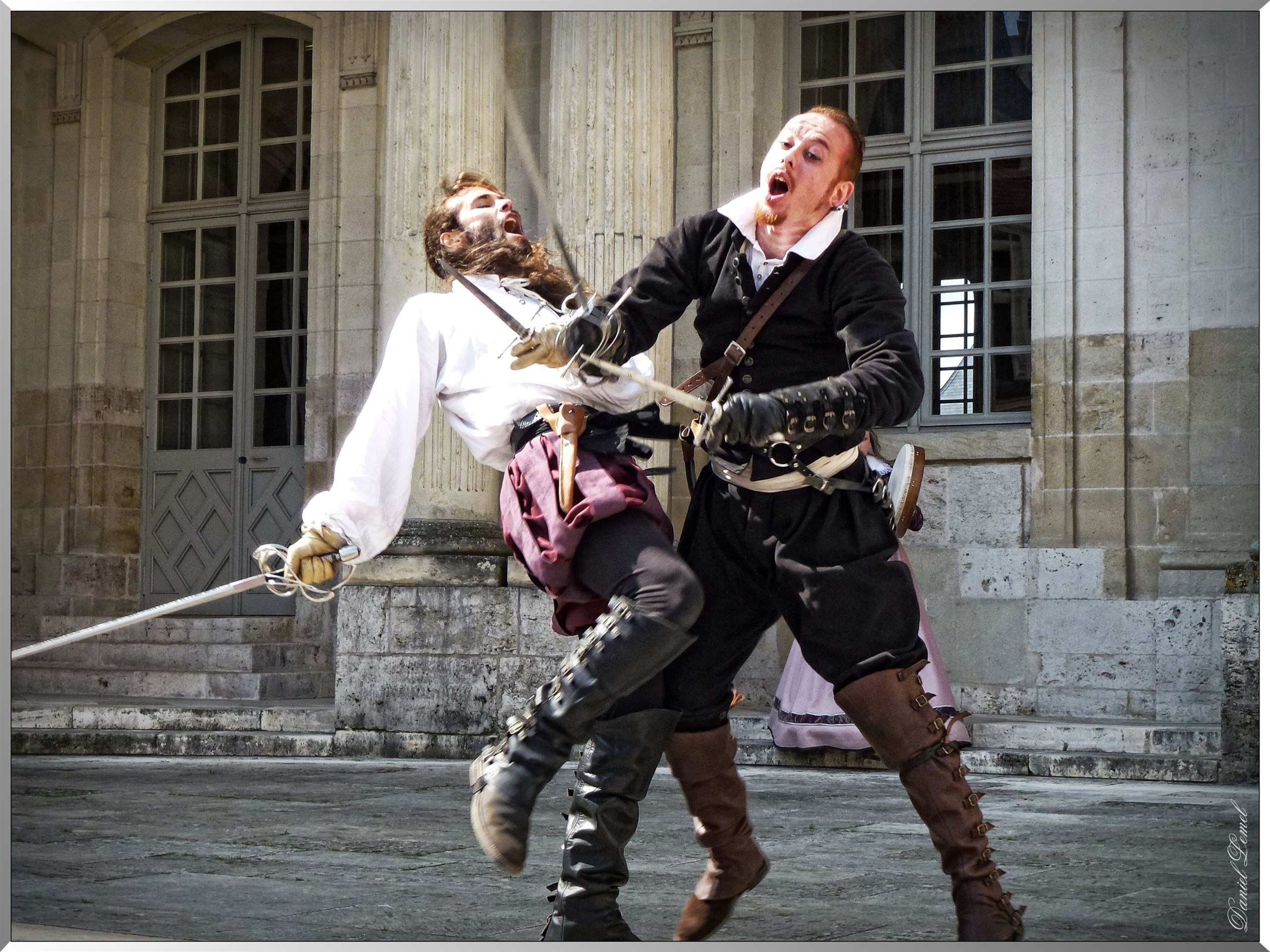 Combat escrime ancienne chateau