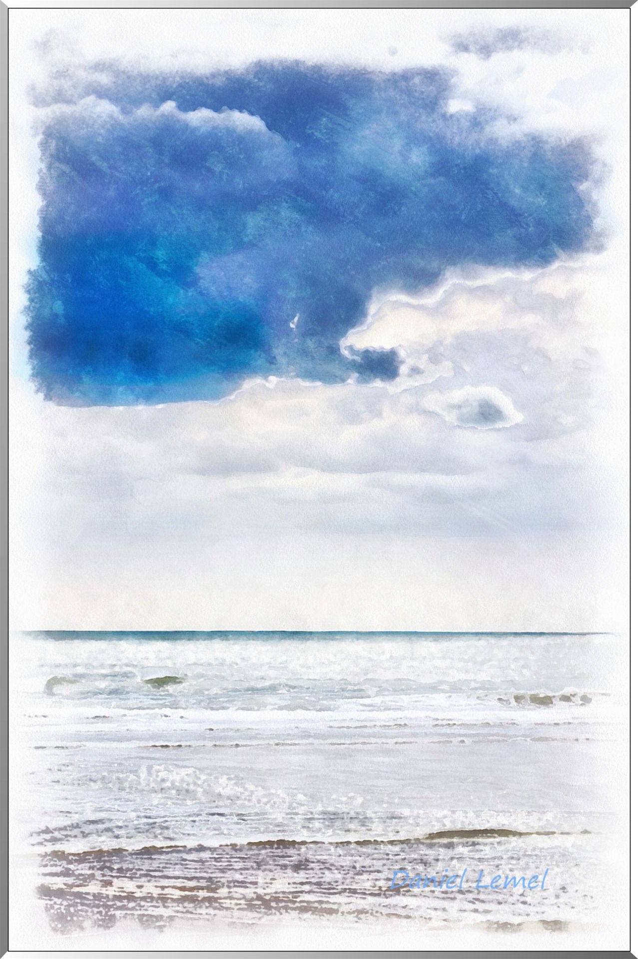 Mer et nuages