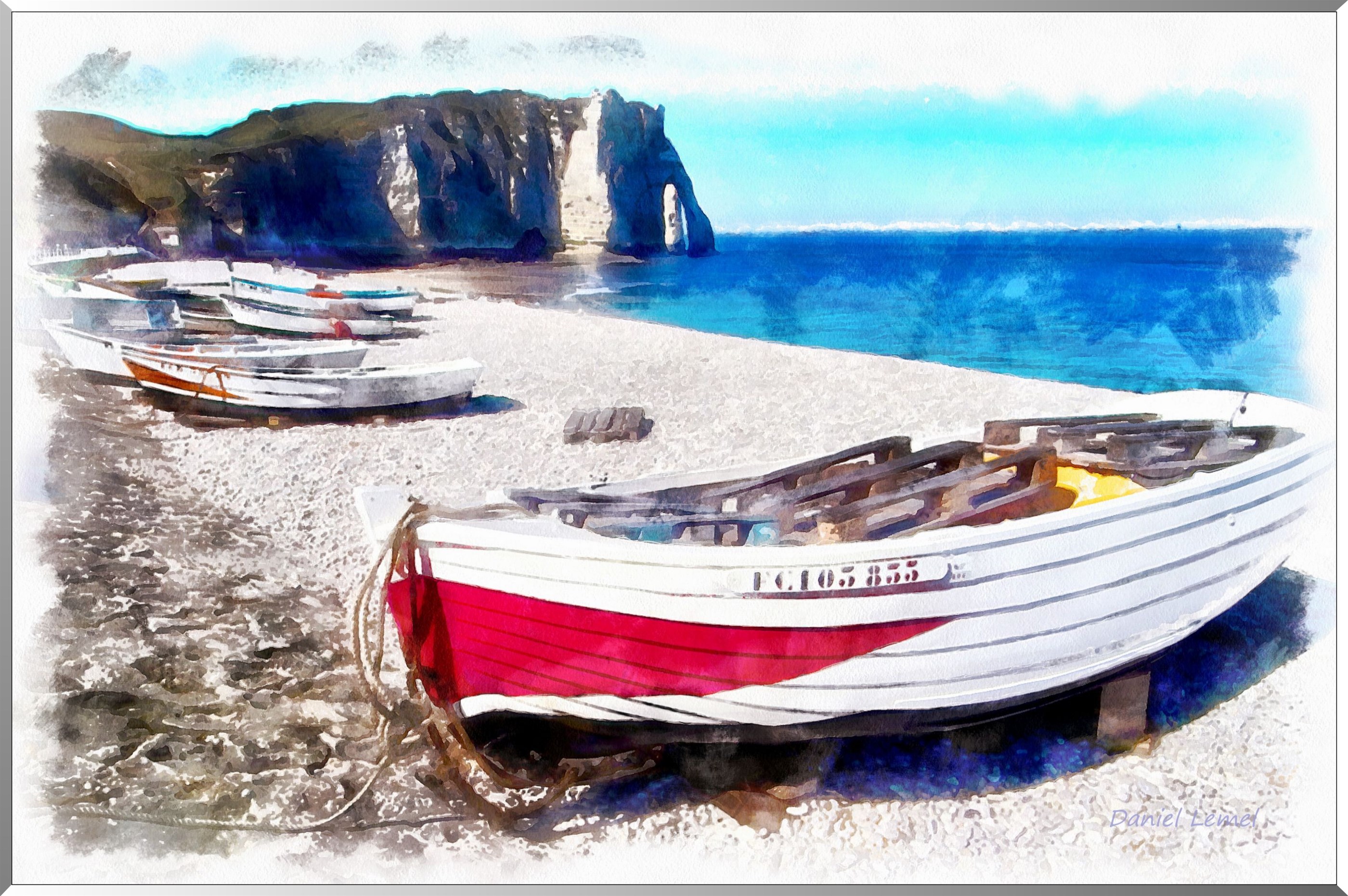 La plage d'Etretat