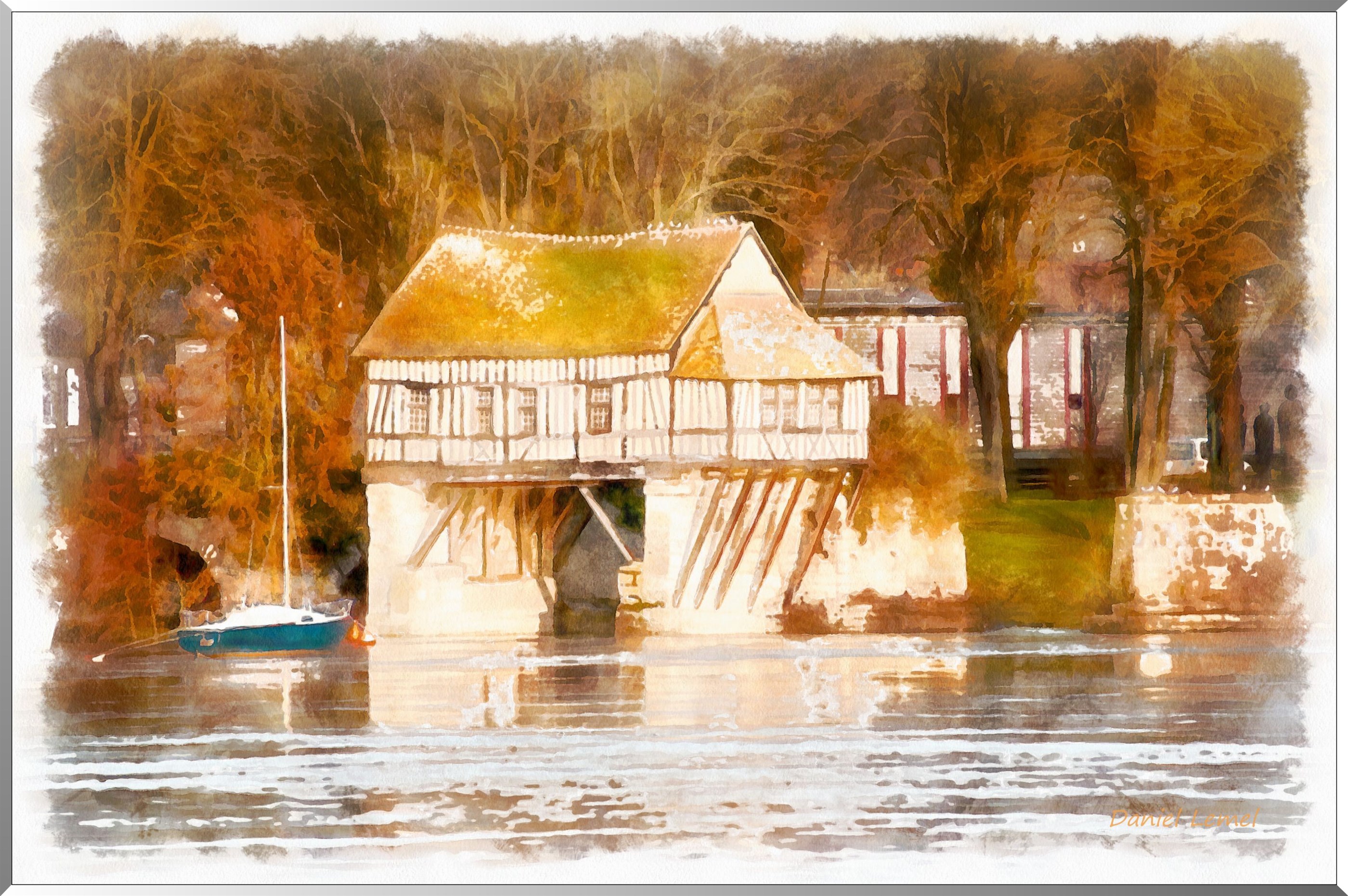 Vieux Moulin de Vernon à l'automne