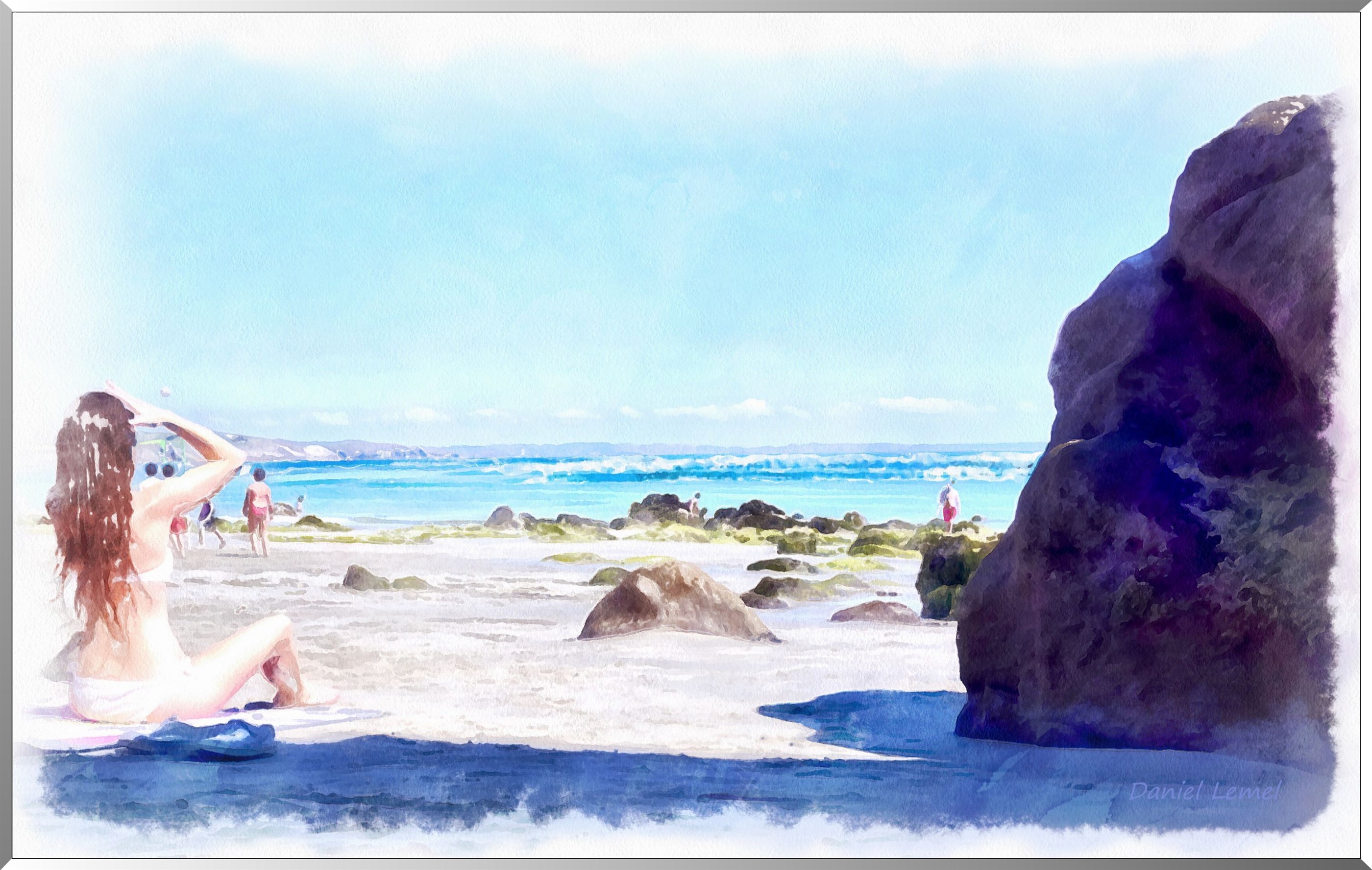Bronzette sur la plage