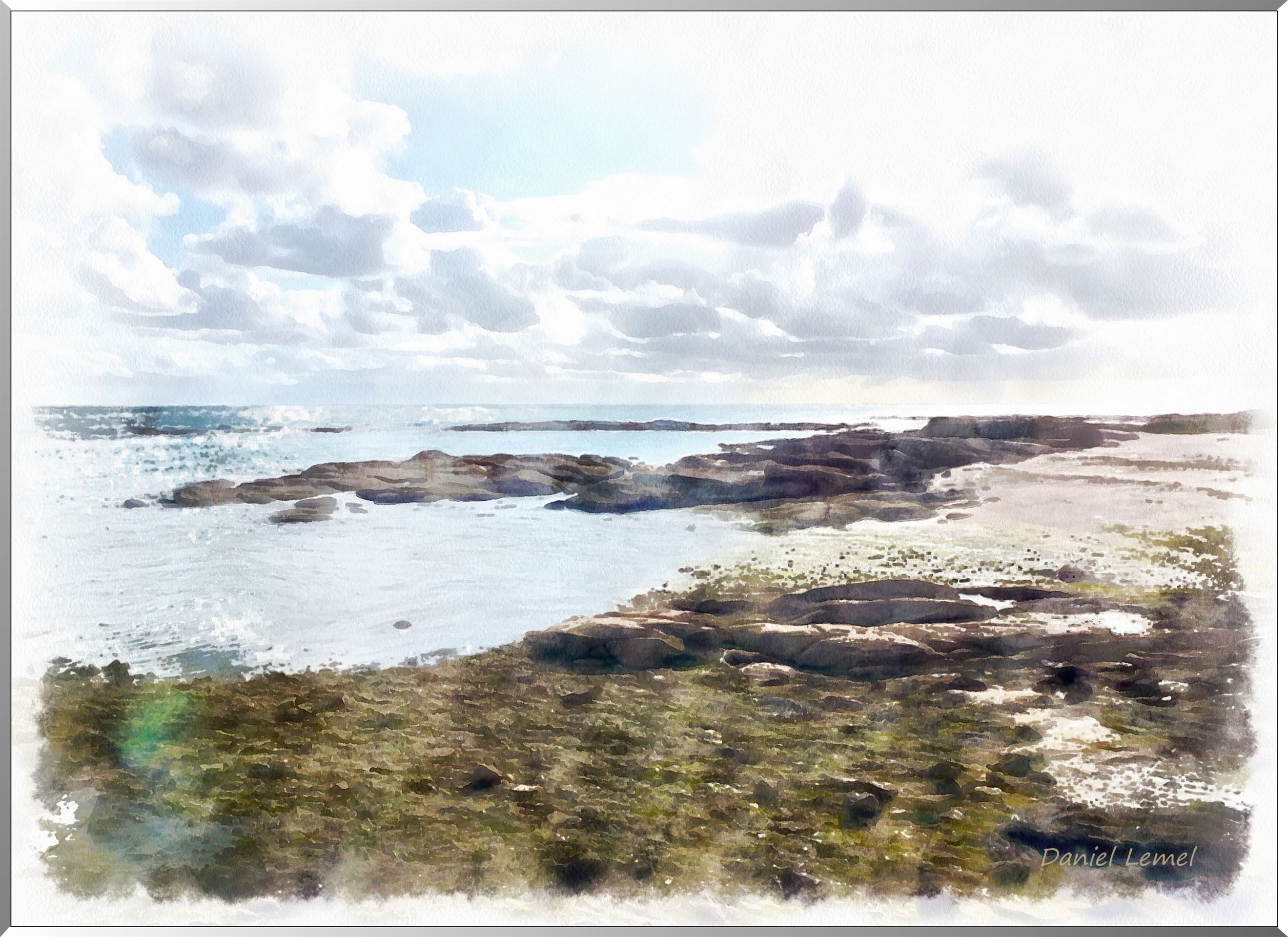 Mer et nuages