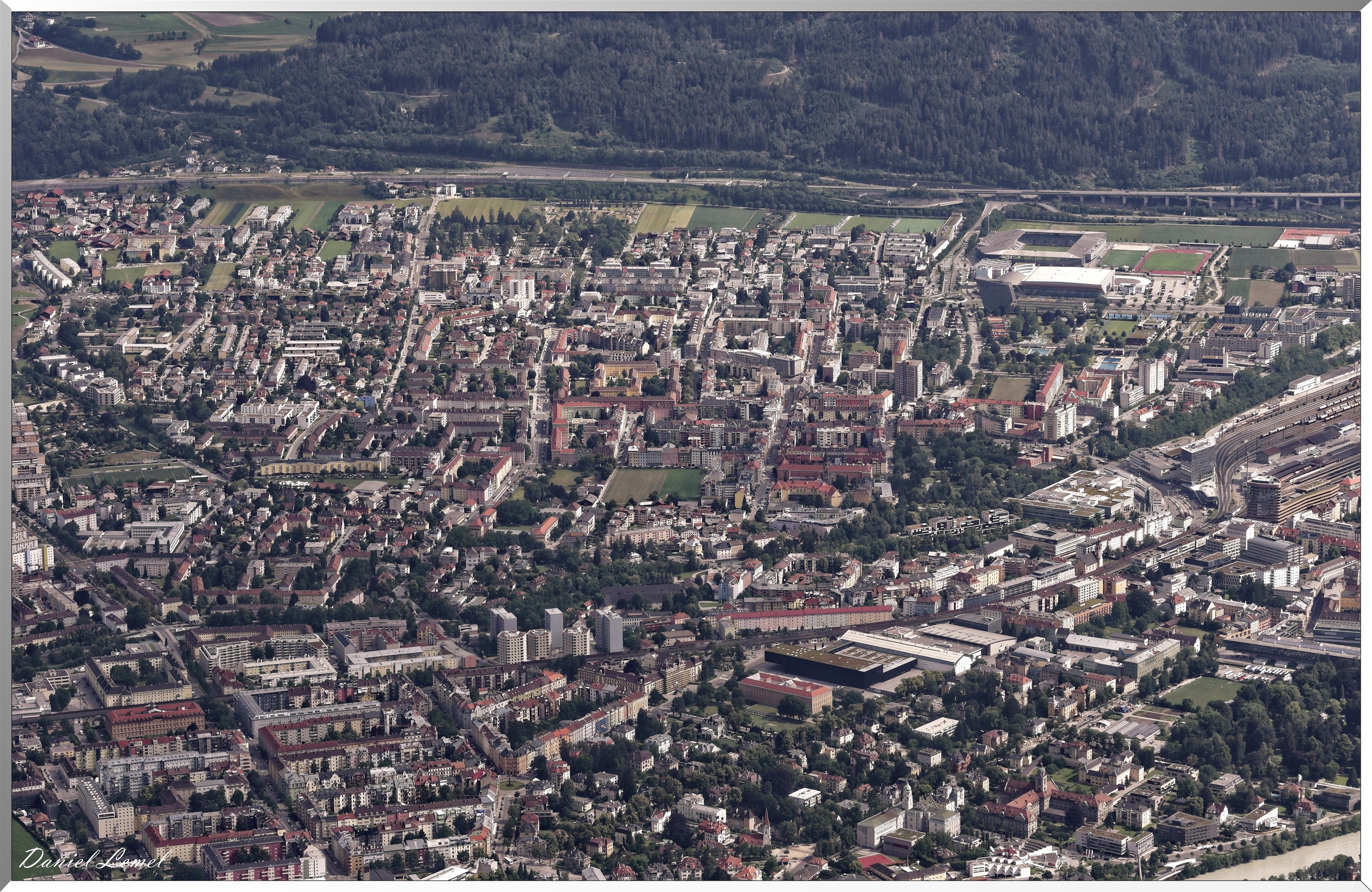 Vue sur la ville d'Innbruck