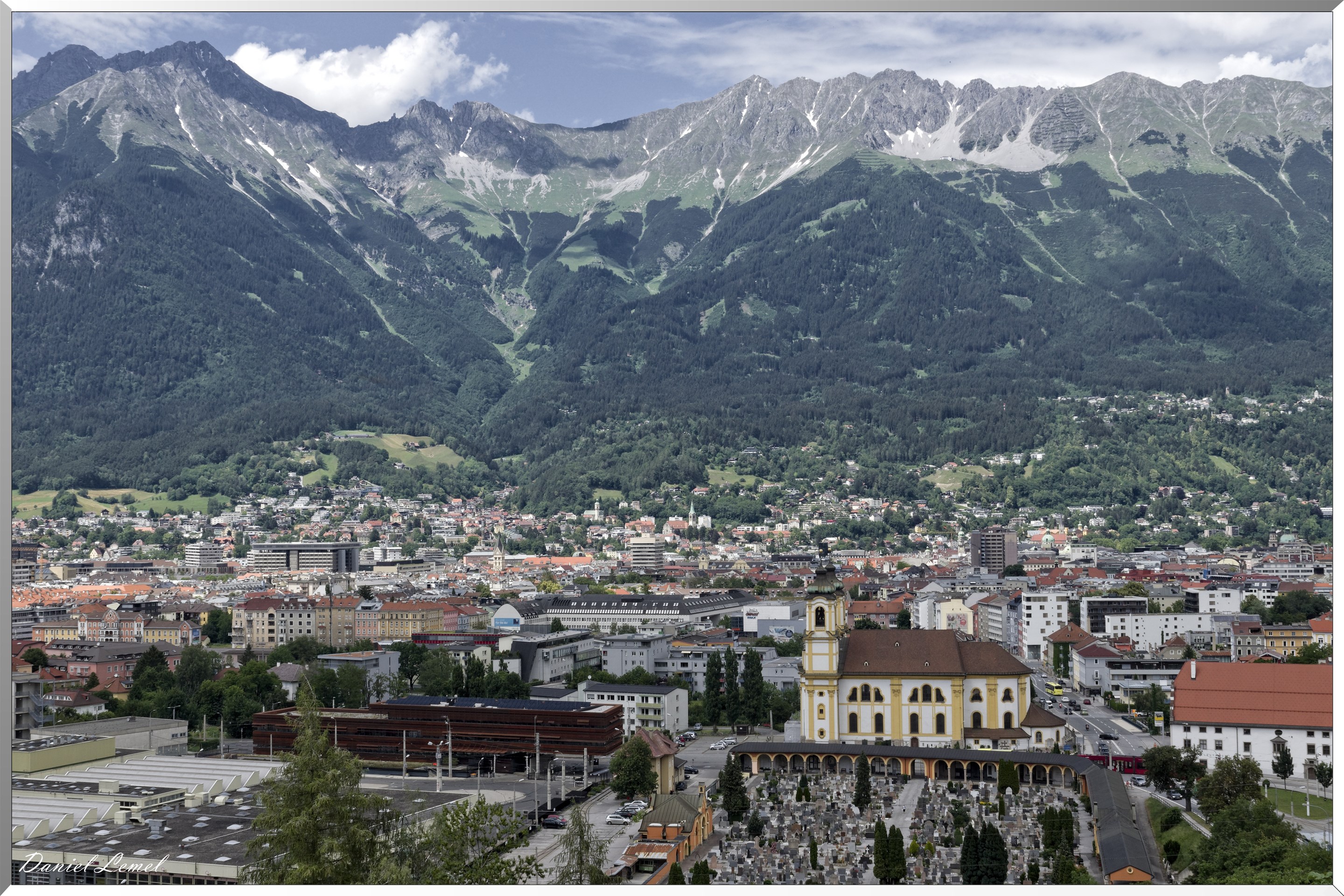 Vue sur la ville d'Innsbruck